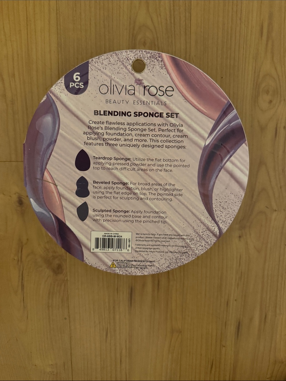 Olivia Rose Blending Sponge 6 Piece Set - Picture 2 of 2